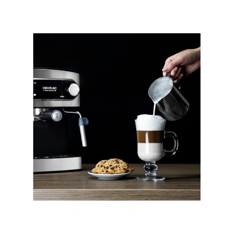 Cecotec 01503 - Cafetera express Power Espresso 20 de 1,5 litros