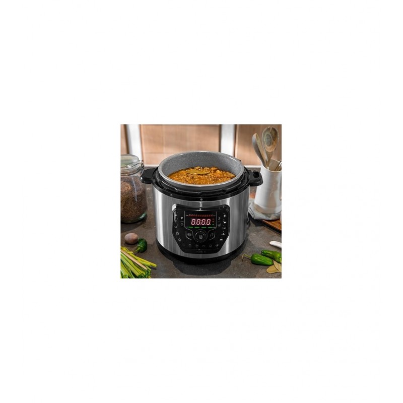 Cecotec Olla Gm H Deluxe 6 L Negro Acero Inoxidável