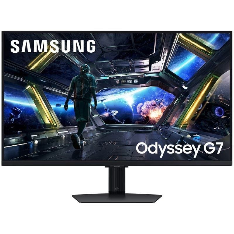 Smart Monitor Gaming Samsung Odyssey G7 S32DG702EU 32" 4K 1ms 144Hz IPS Multimedia Regulable en altura Smart TV Negro