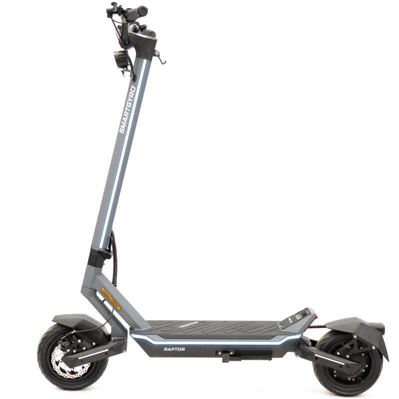 Patinete Eléctrico SmartGyro Raptor EVO Motor 1000W Ruedas 10" 25kmh Autonomía 60km Gris