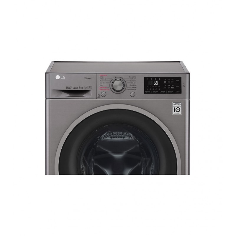 LAVADORA INOX LG 8 KG. 1400 rpm. A+++