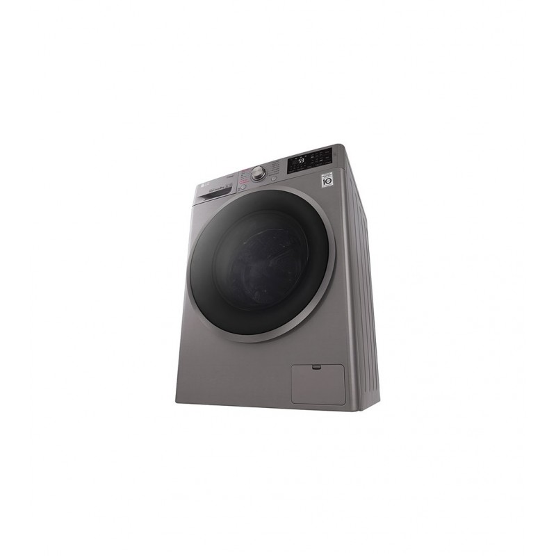 LG F4J6TY8S lavadora Carga frontal 8 kg 1400 RPM Negro, Acero inoxidable