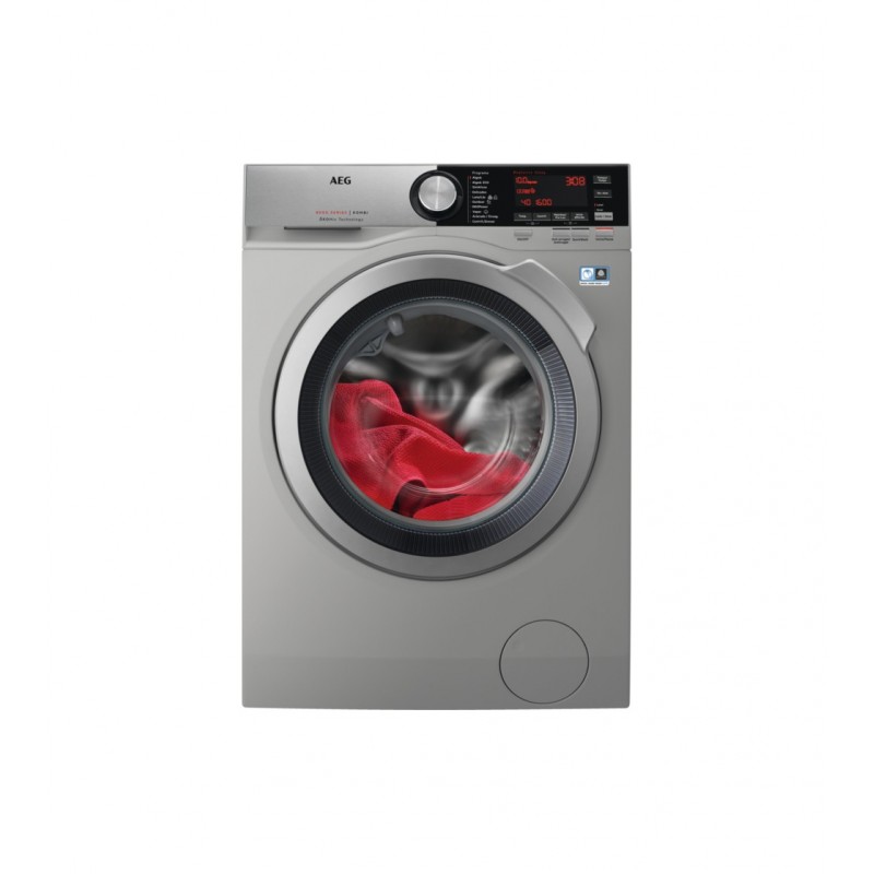 AEG L8WEC162S lavadora-secadora Independiente Carga frontal Plata
