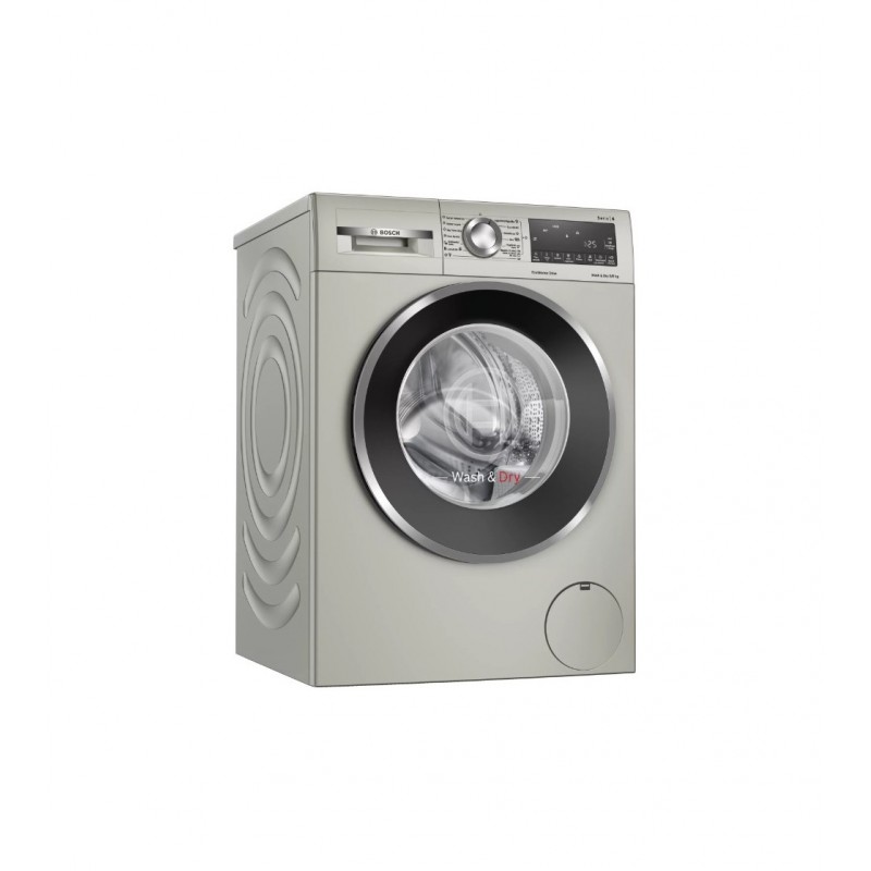 Bosch WNA1441XES lavadora-secadora Independiente Carga frontal Acero inoxidable E