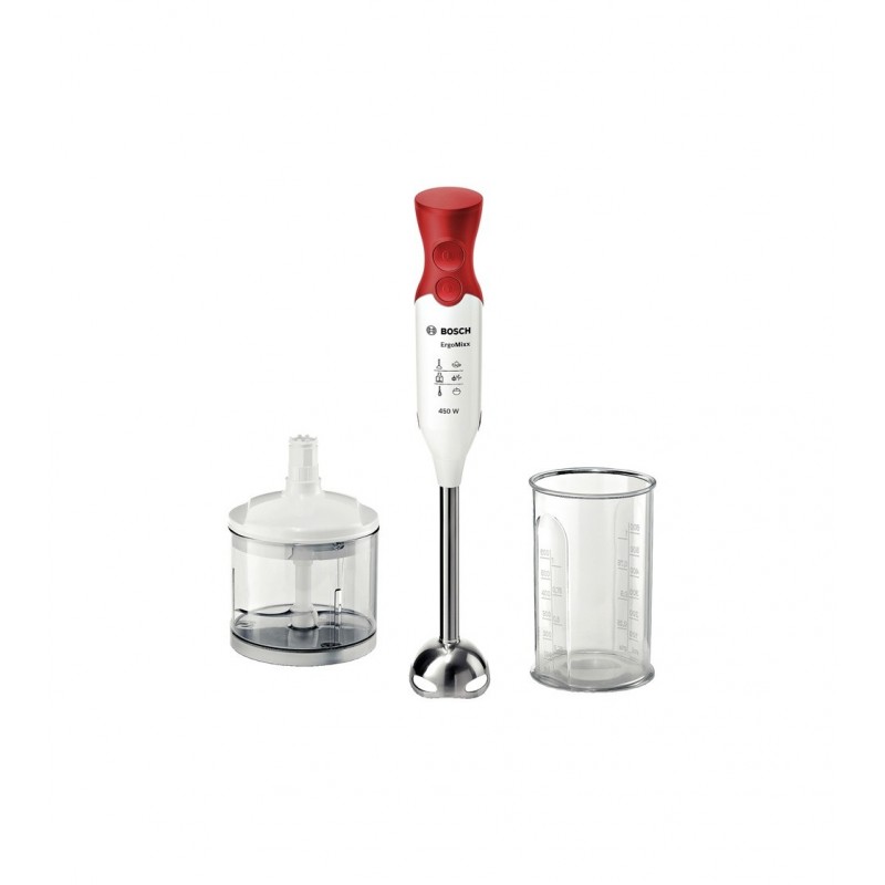 Bosch MSM64120 licuadora Batidora de inmersi n 450 W Rojo Blanco