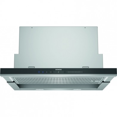 Siemens iQ700 LI69SA684 campana Semintegrada (extraíble) Negro, Acero inoxidable 935 m³/h A