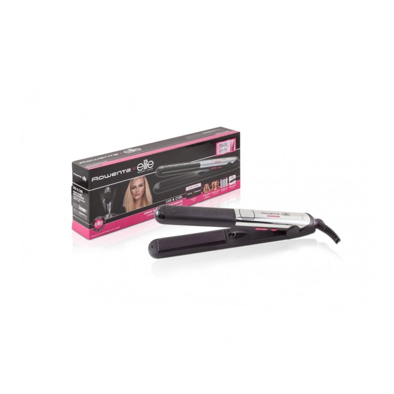 Rowenta SF452 Plancha de pelo Caliente Negro, Rosa, Plata 1.8 m