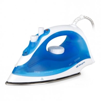 Orbegozo SV 2020 Plancha vapor-seco Suela de acero inoxidable 2000 W Azul, Blanco