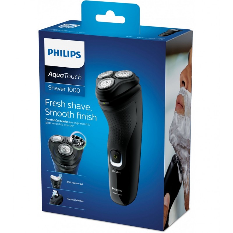 Máquina de afeitar Philips 1000 series S1223/41 Recortadora Negro