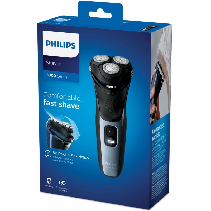 Philips S3133/51 Shaver Series 3000 Afeitadora Eléctrica Seco/Húmedo