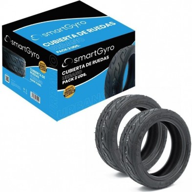 Pack 2 Cubiertas para Patines SmartGyro Tubeless SG27-320 10 x 2.75 - 6,5 Compatible con Speedway  Rockway y Crossover