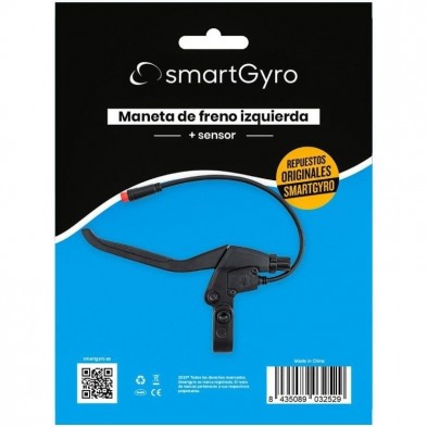 Maneta de Freno Izquierdo + Sensor para Patinete Eléctrico SmartGyro PP27-081 Compatible con Speedway  Rockway y Crossover