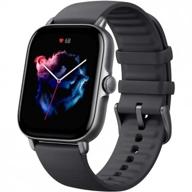 Smartwatch Huami Amazfit GTS 3 Notificaciones Frecuencia Cardíaca GPS Negro