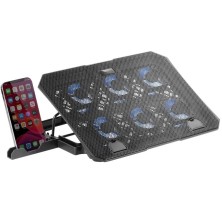 Soporte Refrigerante Mars Gaming MNBC23 para Portátiles hasta 16' Iluminación LED