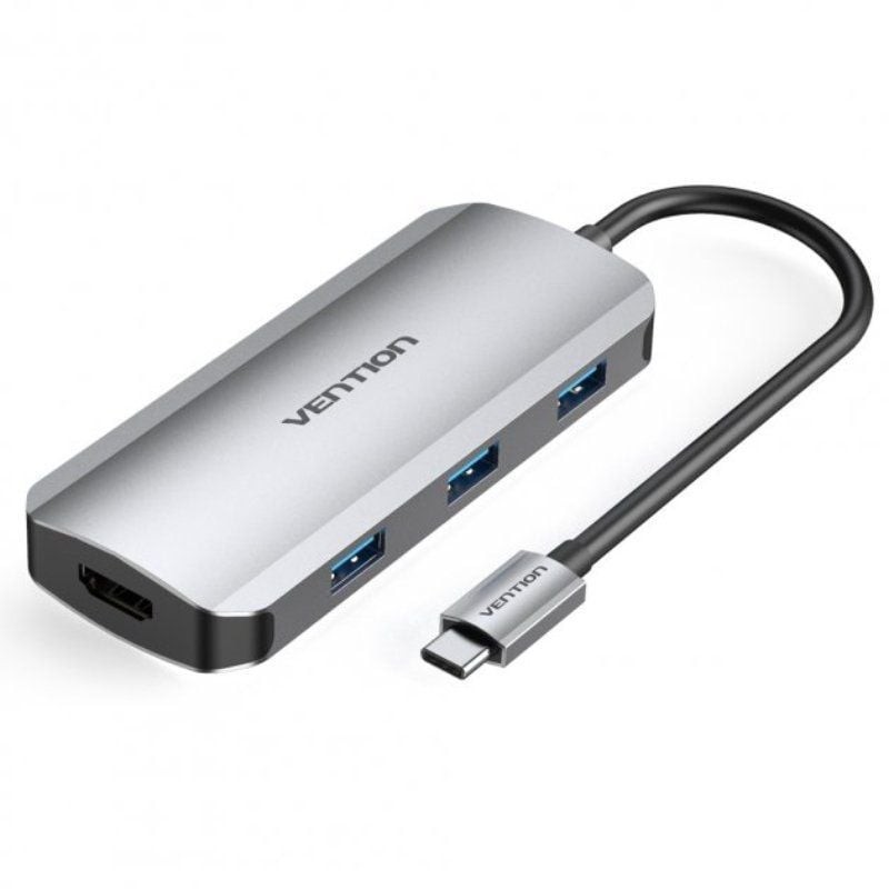 Docking USB Tipo-C Vention TOFHB 1xHDMI 3xUSB 1xUSB Tipo-C 1xUSB Tipo-C PD