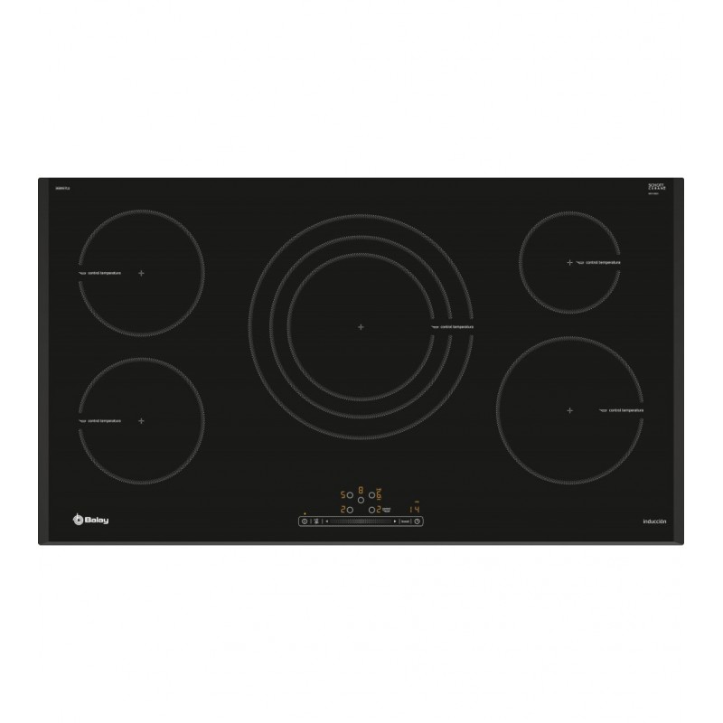 Balay 3EB997LU hobs Negro Integrado 90 cm Con placa de inducción 5 zona(s)