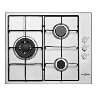 Placa Gas Vitrokitchen EN630LIN Natural Inox 3 Fuegos